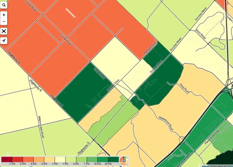 Census 2021 Hamilton Population Growth in Downtown, Binbrook, Upper